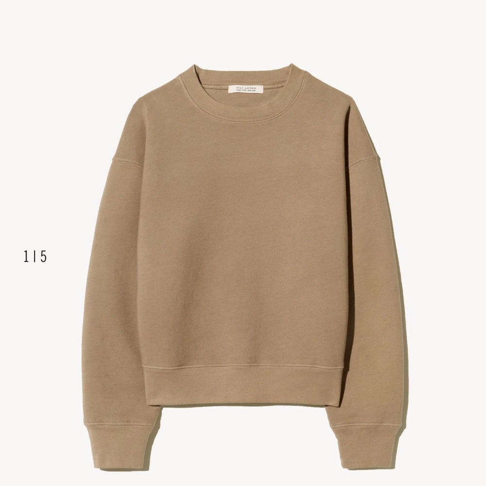 Nili Lotan Gortana Crewneck Sweatshirt - BNWT Desert Taupe Size S